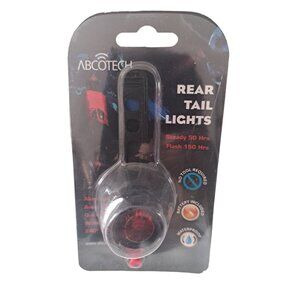 Abco Tech Bike Light Rear Aluminum LED Biking Light Safety Cycling Outdoor
